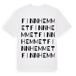 Finnhemmet ordlek t-shirt – ekologisk bomull t-shirt från Pinshirt