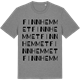 Mid Heather Gray t-shirt med Finnhemmet ordlek t-shirt
