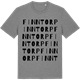 Mid Heather Gray t-shirt med Finntorp ordlek t-shirt