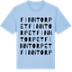 Blue Soul t-shirt med Finntorpet ordlek t-shirt