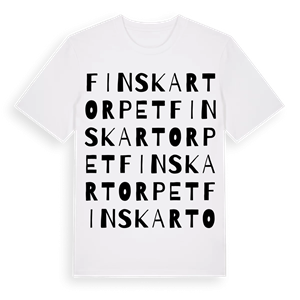 Finskartorpet ordlek t-shirt – ekologisk bomull t-shirt från PinShirt