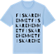 Blue Soul t-shirt med Fiskarehemmet ordlek t-shirt