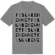 Mid Heather Gray t-shirt med Fiskarehemmet ordlek t-shirt