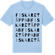 Blue Soul t-shirt med Fiskaretäppan ordlek t-shirt