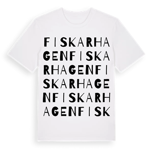 Fiskarhagen ordlek t-shirt – ekologisk bomull t-shirt från Pinshirt