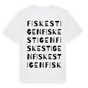 Fiskestigen ordlek t-shirt – ekologisk bomull t-shirt från Pinshirt
