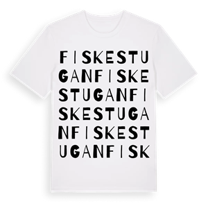 Fiskestugan ordlek t-shirt – ekologisk bomull t-shirt från Pinshirt