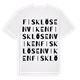 Fisklösenviken ordlek t-shirt