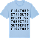 Blue Soul t-shirt med Fisktorpet ordlek t-shirt