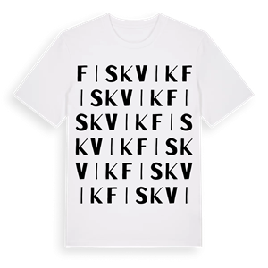 Fiskvik ordlek t-shirt – ekologisk bomull t-shirt från Pinshirt