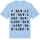 Blue Soul t-shirt med Fiskviken ordlek t-shirt