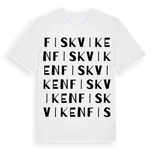 Fiskviken ordlek t-shirt – ekologisk bomull t-shirt från Pinshirt