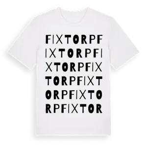 Fixtorp ordlek t-shirt – ekologisk bomull t-shirt från Pinshirt