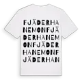 Fjäderhanemon ordlek t-shirt