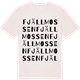 Vintage White t-shirt med Fjällmossen ordlek t-shirt