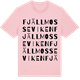 Pink Cotton t-shirt med Fjällmosseviken ordlek t-shirt