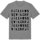 Mid Heather Gray t-shirt med Fjällmosseviken ordlek t-shirt