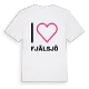 Jag älskar Fjälsjö t-shirt stort tryck