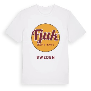 Fjuk cirkel t-shirt – ekologisk bomull t-shirt från Pinshirt