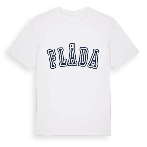Fläda college t-shirt – ekologisk bomull t-shirt från Pinshirt