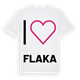 Jag älskar Flaka t-shirt stort tryck