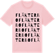 Pink Cotton t-shirt med Fläkterbo ordlek t-shirt
