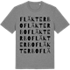 Mid Heather Gray t-shirt med Fläkterbo ordlek t-shirt