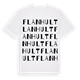 White t-shirt med Flanhult ordlek t-shirt