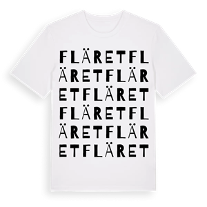 Fläret ordlek t-shirt – ekologisk bomull t-shirt från Pinshirt