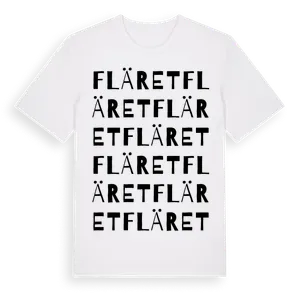 Fläret ordlek t-shirt – ekologisk bomull t-shirt från Pinshirt