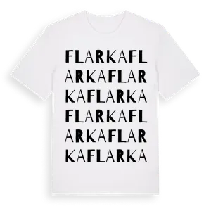 Flarka ordlek t-shirt – ekologisk bomull t-shirt från Pinshirt