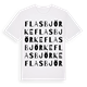 Flasbjörke ordlek t-shirt