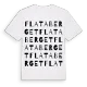 Flata berget ordlek t-shirt