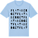 Blue Soul t-shirt med Flata berget ordlek t-shirt