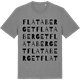 Mid Heather Gray t-shirt med Flata berget ordlek t-shirt