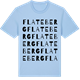 Blue Soul t-shirt med Flateberg ordlek t-shirt