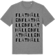 Mid Heather Gray t-shirt med Flathällen ordlek t-shirt