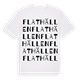 Flathällen ordlek t-shirt