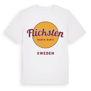 Flicksten cirkel t-shirt – ekologisk bomull t-shirt från Pinshirt