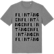 Mid Heather Gray t-shirt med Flintängen ordlek t-shirt