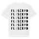 Fliseryd ordlek t-shirt