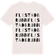 Vintage White t-shirt med Flistad brunn ordlek t-shirt