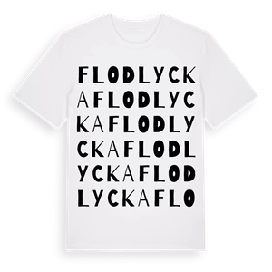Flodlycka ordlek t-shirt – ekologisk bomull t-shirt från Pinshirt