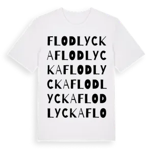 Flodlycka ordlek t-shirt – ekologisk bomull t-shirt från Pinshirt