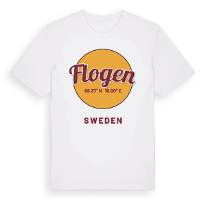 Flogen cirkel t-shirt – ekologisk bomull t-shirt från Pinshirt