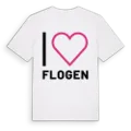 Jag älskar Flogen t-shirt stort tryck