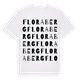 Floraberg ordlek t-shirt