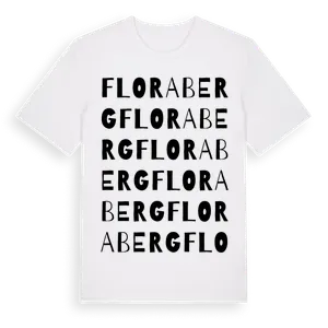 Floraberg ordlek t-shirt – ekologisk bomull t-shirt från Pinshirt
