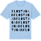 Blue Soul t-shirt med Flostugan ordlek t-shirt