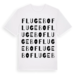Flugebo ordlek t-shirt – ekologisk bomull t-shirt från Pinshirt